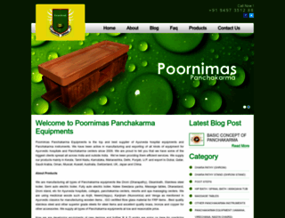 poornimaspanchakarma.com screenshot