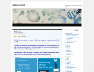 poorservice.wordpress.com screenshot