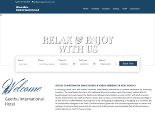 poovargeethuresort.com screenshot