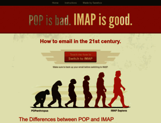 pop2imap.com screenshot