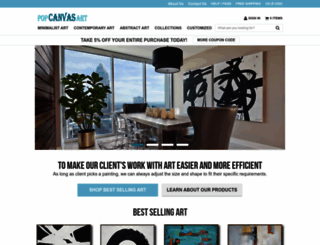 popcanvasart.com screenshot