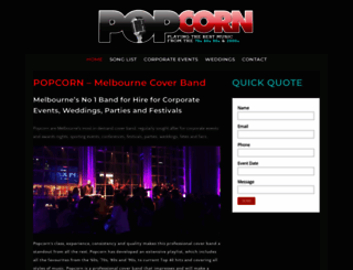 popcornband.com.au screenshot