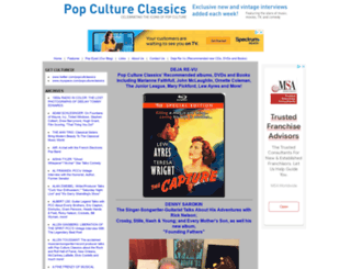 popcultureclassics.com screenshot