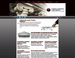 popescu-legal.com screenshot