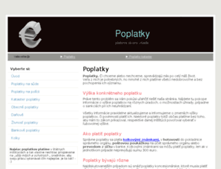 poplatky.emka.sk screenshot