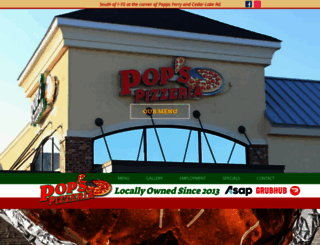 popspizzeria.com screenshot