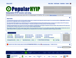 popularhyip.com screenshot