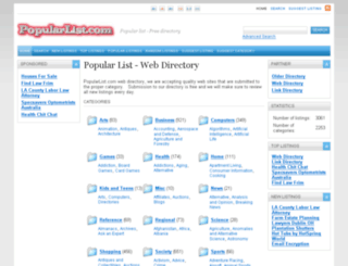 popularlist.com screenshot