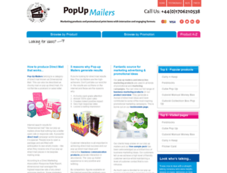 popupmailers.co.uk screenshot