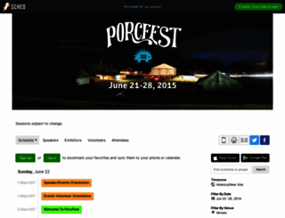 porcfest.sched.org screenshot