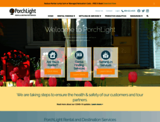 porchlightrental.com screenshot