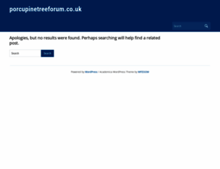 porcupinetreeforum.co.uk screenshot