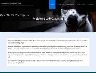 porgienaturalhealth.com screenshot