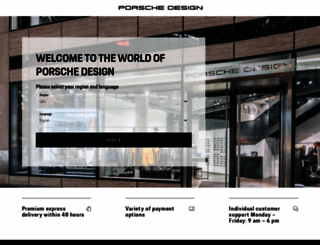 porsche-design.com screenshot