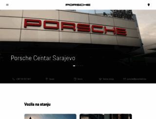 porsche.ba screenshot