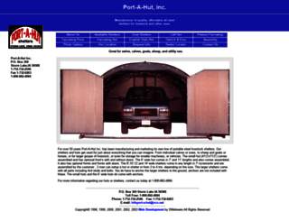 port-a-hut.com screenshot