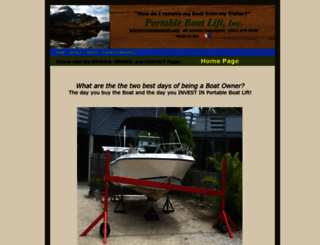 portableboatlift.com screenshot