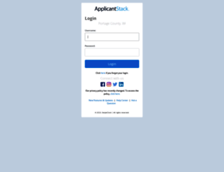 portagecountyjobs.applicantstack.com screenshot
