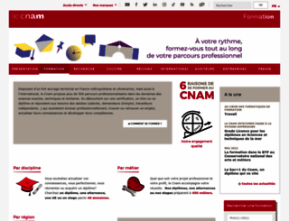portail-formation.cnam.fr screenshot