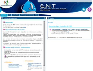 portail.univ-artois.fr screenshot