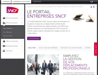 portailentreprises.sncf.com screenshot