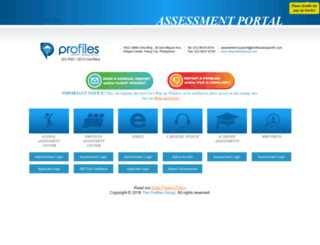 portal.assessmentcenter.ph screenshot