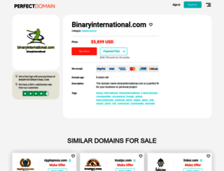 portal.binaryinternational.com screenshot