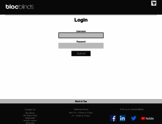 portal.blocblinds.com screenshot