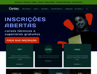 portal.centec.org.br screenshot