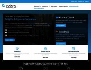 portal.codero.com screenshot