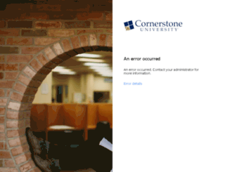 portal.cornerstone.edu screenshot