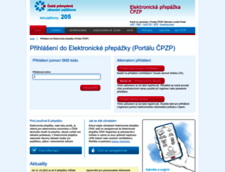 portal.cpzp.cz screenshot