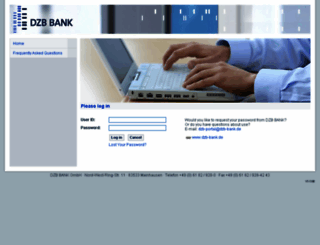 portal.dzb-bank.de screenshot