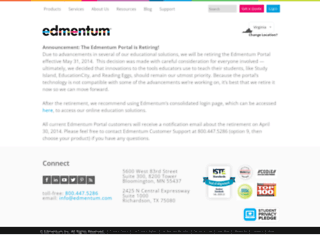 portal.edmentum.com screenshot