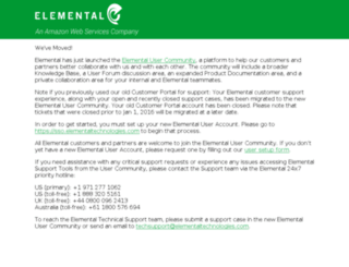 portal.elementaltechnologies.com screenshot