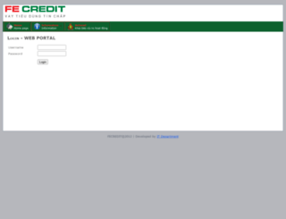 portal.fecredit.com.vn screenshot