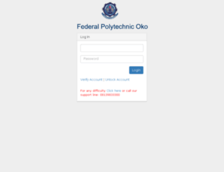 portal.federalpolyoko.edu.ng screenshot