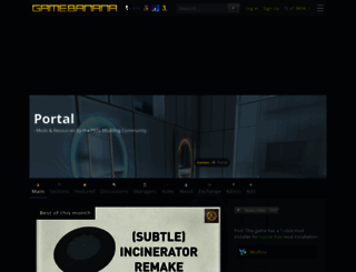 portal.gamebanana.com screenshot