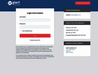 portal.giact.com screenshot
