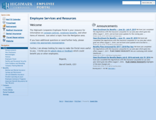 portal.highmarkcompanies.com screenshot