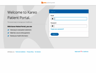 portal.kareo.com screenshot