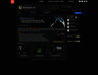 portal.legacy-game.net screenshot