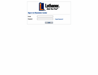 portal.lothamer.com screenshot