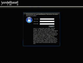 portal.lyondellbasell.com screenshot