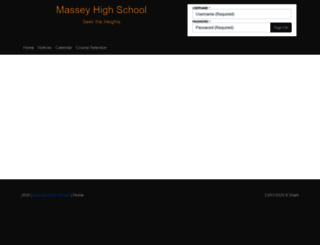 portal.masseyhigh.school.nz screenshot