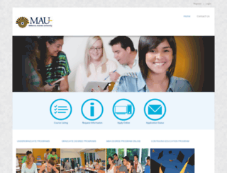 portal.maufl.edu screenshot