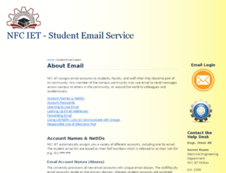 portal.nfciet.edu.pk screenshot