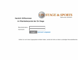 portal.onstage-sports.de screenshot