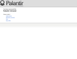 portal.palantir.com screenshot