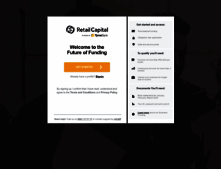 portal.retailcapital.co.za screenshot
